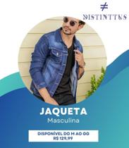 Jaqueta jeans masculina, disponivel do M ao GG Jaqueta jeans masculina, disponivel do M ao GG