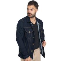 Jaqueta Jeans Masculina HNO Azul Escuro Premium