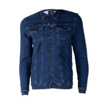 Jaqueta Jeans Masculina Max Denim Tradicional Azul Escuro