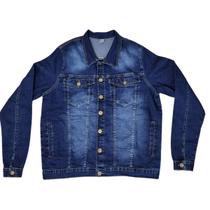 Jaqueta Jeans Masculina Plus Size Estonada GG Ao XGG Shyros