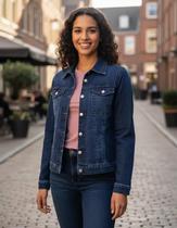 Jaqueta jeans modelagem tradicional ótima qualidade p ao exg Jaqueta jeans modelagem tradicional ótima qualidade p ao exg
