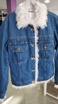Jaqueta jeans peluciana trich Tam: G Jaqueta jeans peluciana trich Tam: G