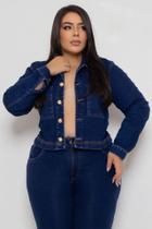 Jaqueta Jeans Plus Size Fem Algodão e Elastano, do 44 ao 54.