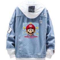 Jaqueta jeans Sanmu Anime Digital Print Super Mario Jaqueta jeans Sanmu Anime Digital Print Super Mario