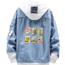 Jaqueta jeans Sanmu Spongebob Squarepants Digital Print Jaqueta jeans Sanmu Spongebob Squarepants Digital Print