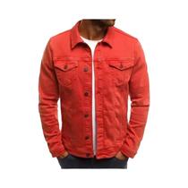 Jaqueta Jeans Slim Fit Masculina Hip-Hop Streetwear Casual Algodão Clássica Estilo Cowboy Marca Jaqueta Jeans Slim Fit Masculina Hip-Hop Streetwear Casual Algodão Clássica Estilo Cowboy Marca