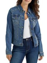 Jaqueta Jeans Stretch Wrangler Authentics Azul G