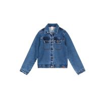 Jaqueta Jeans Super Comfort Infantil Menina Azul Claro