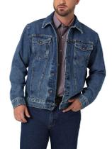 Jaqueta jeans Wrangler Cowboy Cut Western sem forro masculina Stonewash Jaqueta jeans Wrangler Cowboy Cut Western sem forro masculina Stonewash