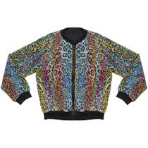 Jaqueta Juvenil Look Jeans Bomber Chifon Preta - UNICA - 8