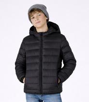 Jaqueta Juvenil Menino Com Capuz Sea Surf Preto