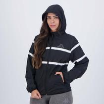Jaqueta Kappa Corta-Vento Logo Sport Feminina Preta