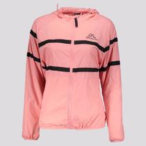 Jaqueta Kappa Corta Vento Logo Sport Ladies Feminina Rosa
