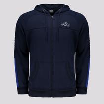 Jaqueta Kappa Moletom Fleece Sport Marinho