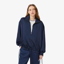 Jaqueta Lacoste Popover com Gola Alta e Zíper, tamanho extra grande Jaqueta Lacoste Popover com Gola Alta e Zíper, tamanho extra grande