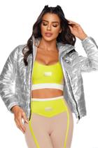 Jaqueta Lets Gym Futuristic Prata P