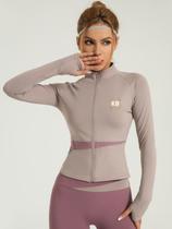 Jaqueta Lisa para academia Yoga Pilates Moda Feminina Fitness 4 cores Feminino Jaqueta Lisa para academia Yoga Pilates Moda Feminina Fitness 4 cores Feminino
