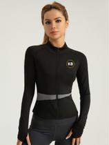 Jaqueta Lisa para academia Yoga Pilates Moda Feminina Fitness 4 cores Feminino
