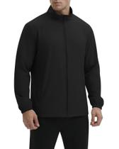 Jaqueta Locachy leve à prova de vento para homens, preta, tamanho XXL Jaqueta Locachy leve à prova de vento para homens, preta, tamanho XXL