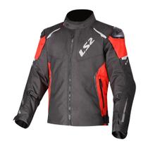 Jaqueta Ls2 Masculina Zoom Preto e Vermelho Tamanho:3G Jaqueta Ls2 Masculina Zoom Preto e Vermelho Tamanho:3G