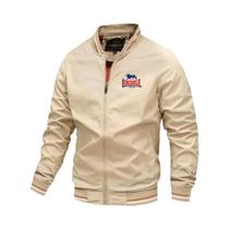 Jaqueta Masculina À Prova De Vento Com Gola Alta LONSDALE, Moda Primavera-outono, Estilo Urbano,