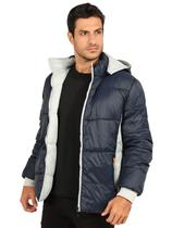 Jaqueta Masculina Anistia Aberta Nylon Dupla Face Marinho