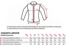 Jaqueta Masculina Armor Preta e Azul Texx