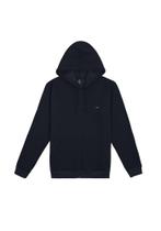 Jaqueta masculina básica em moletom com capuz fico 00964
