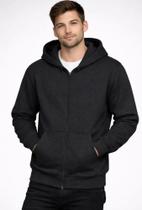 Jaqueta masculina básica em moletom felpado fico 00983 Jaqueta masculina básica em moletom felpado fico 00983