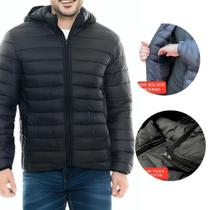 Jaqueta Masculina Bobojaco Impermeável Puffer Corta Vento Nylon Capuz Jaqueta Masculina Bobojaco Impermeável Puffer Corta Vento Nylon Capuz