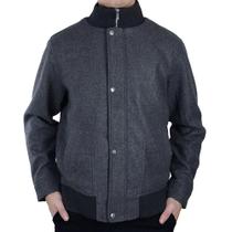 Jaqueta Masculina Broken Rules Lã Cinza Escuro - 510106