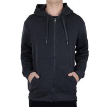 Jaqueta Masculina Broken Rules Moletom Cinza Escura - 54040