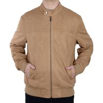 Jaqueta Masculina Broken Rules Suede Bege Cacau - 510098 Jaqueta Masculina Broken Rules Suede Bege Cacau - 510098