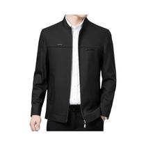 Jaqueta Masculina Casual De Cor Sólida, Corte Solto, Casaco Formal Para Escritório, Primavera E