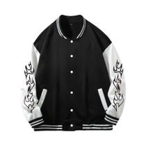 Jaqueta Masculina Casual De Outono Inverno Com Blocos De Cores E Botões, Estilo Colegial, Solta, Jaqueta Masculina Casual De Outono Inverno Com Blocos De Cores E Botões, Estilo Colegial, Solta,
