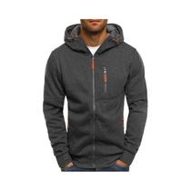 Jaqueta Masculina Com Capuz Para Primavera, Moletom Casual Com Zíper, Agasalho Moderno 2024 - NONE