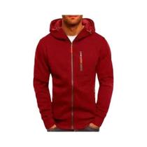 Jaqueta Masculina Com Capuz Para Primavera, Moletom Casual Com Zíper, Agasalho Moderno 2024