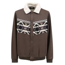 Jaqueta Masculina com Estampa Navajo Marrom Self Western 39853 Jaqueta Masculina com Estampa Navajo Marrom Self Western 39853