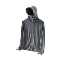 Jaqueta Masculina Corta-Vento Ultrafina Com Capuz De Seda Gelada Com Proteção Solar UPF 50+ E