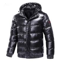Jaqueta Masculina Cromada Blusa Bobojaco Impermeável Puffer Nylon