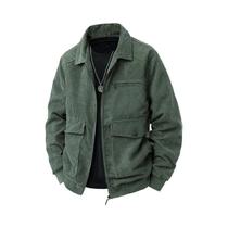 Jaqueta Masculina De Corduroy Para Outono E Inverno, Casual, Com Múltiplos Bolsos, Estilo Utilitário
