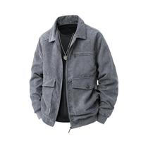 Jaqueta Masculina De Corduroy Para Outono E Inverno, Casual, Com Múltiplos Bolsos, Estilo Utilitário