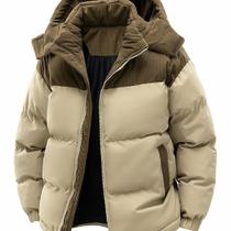 Jaqueta Masculina de Inverno com Capuz e Bolsos ElaShopp Jaqueta Masculina de Inverno com Capuz e Bolsos ElaShopp