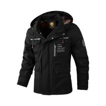 Jaqueta Masculina De Manga Longa Com Capuz, Corta-Vento, Impermeável, Cor Sólida, Primavera E Outono Jaqueta Masculina De Manga Longa Com Capuz, Corta-Vento, Impermeável, Cor Sólida, Primavera E Outono
