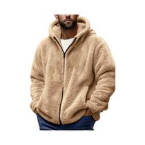 Jaqueta Masculina De Moletom Grosso Com Capuz De Lã Coral Quente Com Zíper Para Outono Inverno Jaqueta Masculina De Moletom Grosso Com Capuz De Lã Coral Quente Com Zíper Para Outono Inverno