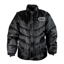 Jaqueta Masculina Flórida Racing 4 Bolsos CortaVento com Colete Removível Versátil e Resistente e Bordados Refletivos