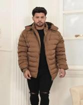 Jaqueta Masculina Forrada Impermeável Peluciada Frio Intenso P/ Neve