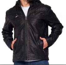 Jaqueta Masculina Forrada Moderna Moda Elegante Com Capuz G