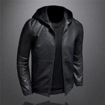 Jaqueta Masculina Forrada Moderna Moda Elegante Com Capuz GG