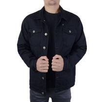 Jaqueta Masculina FreeSurf Jeans Winter Denin Preta - 110901 Jaqueta Masculina FreeSurf Jeans Winter Denin Preta - 110901